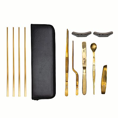 Kazoku Gourmet Tools + Bitz Brass Eetstokjes