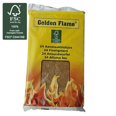 golden flame aanmaakblokjes 24 stuks