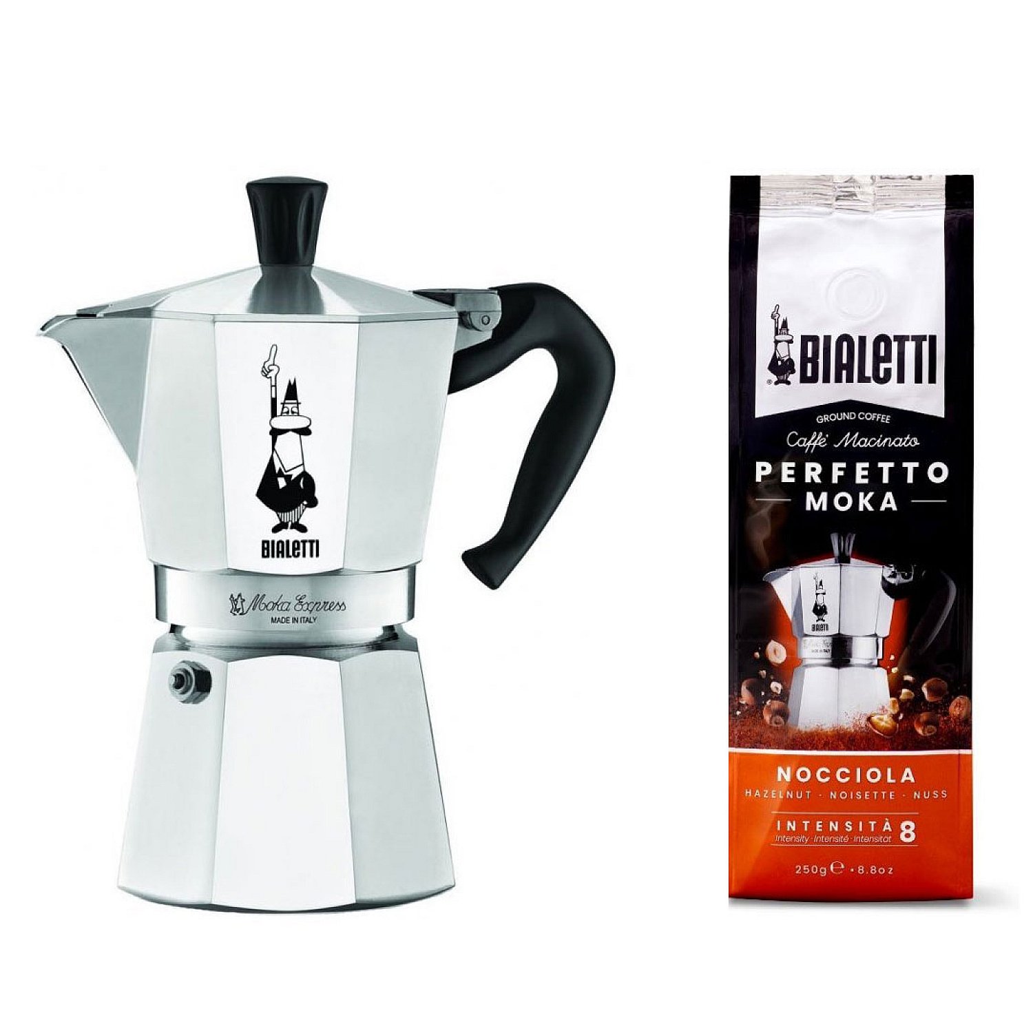 Bialetti Moka Express 1 tasse Moka Pot Maker Espresso Maker Cafétier  Espresso Ma