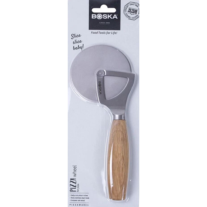 Boska Pizza Cutter Oak Wood Knivesworld.eu