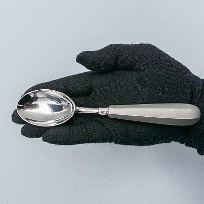 100% Chef Quenelle spoon XL 18 cm stainless steel