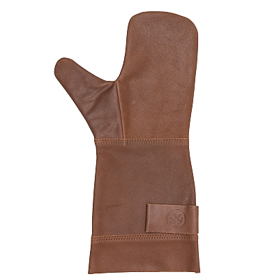 BBQ-Ofenhandschuh aus Leder Braun