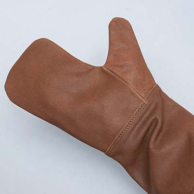 BBQ-Ofenhandschuh aus Leder Braun