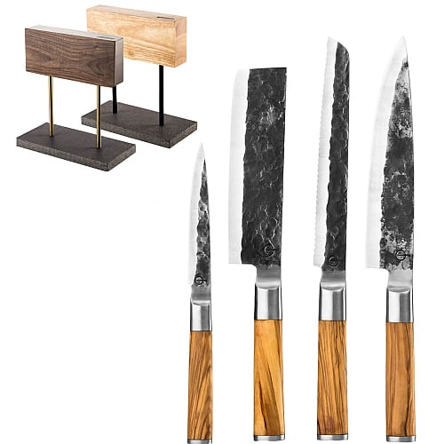 Olive Forged Messenset 4 delig + Messenblok