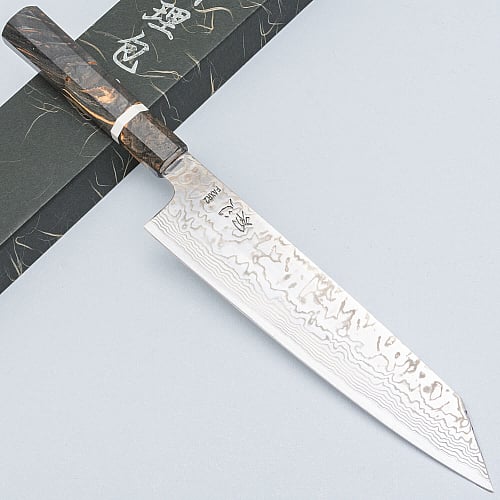Hatsukokoro FAXR2 Damast Kiritsuke 24 cm