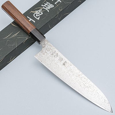 Hatsukokoro Ginga 34 Nickel Damast Gyuto 21 cm