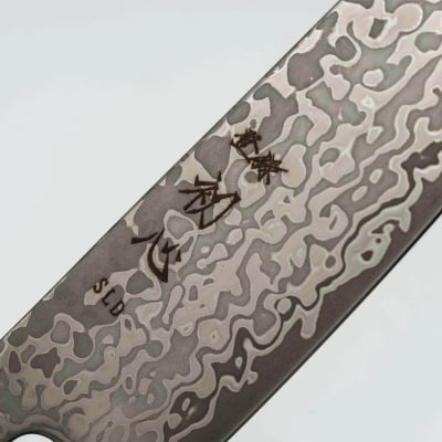 Hatsukokoro Hikari SLD Damast Ebony Petty 13 cm