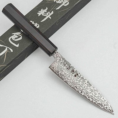 Hatsukokoro Hikari SLD Damast Ebony Petty 13 cm