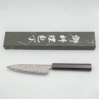 Hatsukokoro Hikari SLD Damast Ebony Petty 13 cm
