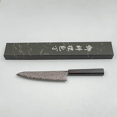 Hatsukokoro Hikari SLD Damast Ebony Gyuto 19.5 cm