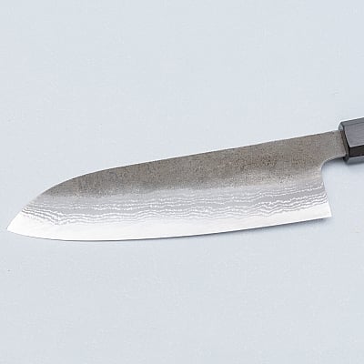 Hatsukokoro Inazuma Aogami Damascus Super Santoku