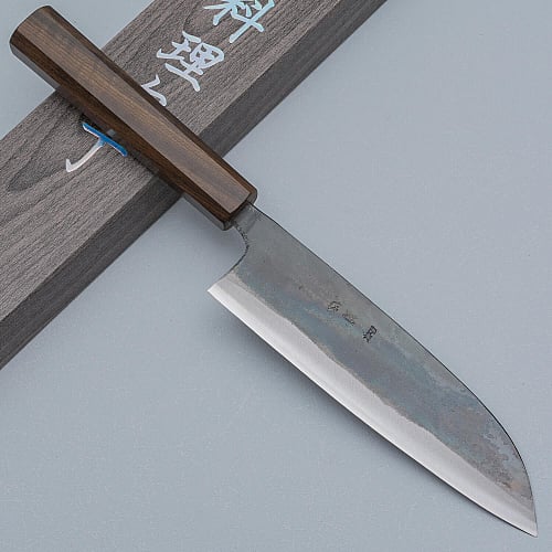 Hatsukokoro Kokugei Aogami Santoku 16.5 cm