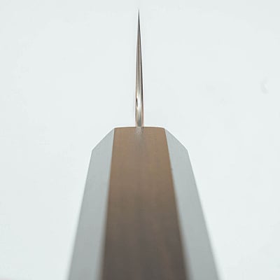 Hatsukokoro Kujaku V-Toku 2 Rainbow Damast Sujihiki 27 cm