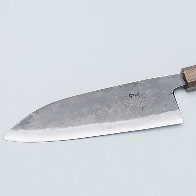 Hatsukokoro Kurogane Aogami #2 Santoku 17 cm