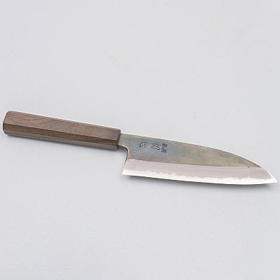 Hatsukokoro Kurosagi Aogami Super Bubinga Santoku 16.5 cm