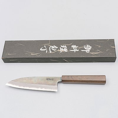 Hatsukokoro Kurosagi Aogami Super Bubinga Santoku 16.5 cm