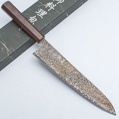 Hatsukokoro Saihyo SG2 Nickel Damast Gyuto 24 cm