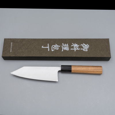 hatsukokoro shirasagi kurouchi single bevel kiritsuke deba 15 cm