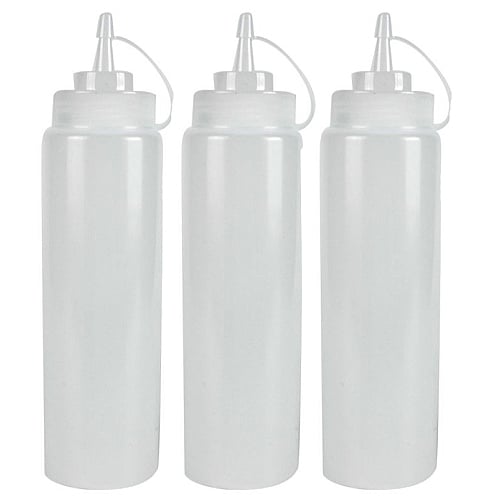 Hendi Knijp/Spuitfles Wit Met Afsluitdopje 350ml (3 Stuks)