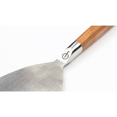 Forged BBQ Plancha Spatula Olijfhout