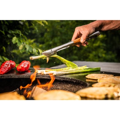 Forged BBQ Tang Olijfhout