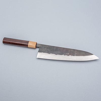 Isamitsu Shirogami #1 Kurouchi Gyuto 21 cm