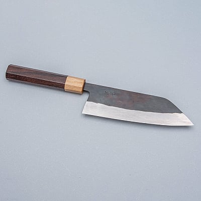 Isamitsu Shirogami #1 Kurouchi Santoku 16.5 cm