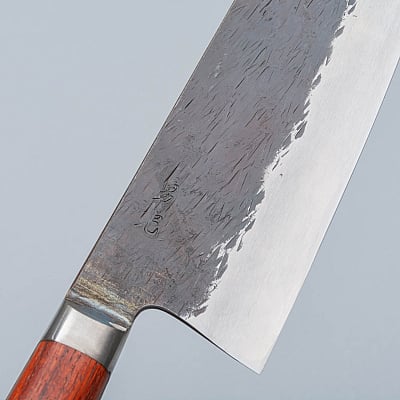 Isamitsu Shirogami #1 Kurouchi Tsuchime Yo Santoku