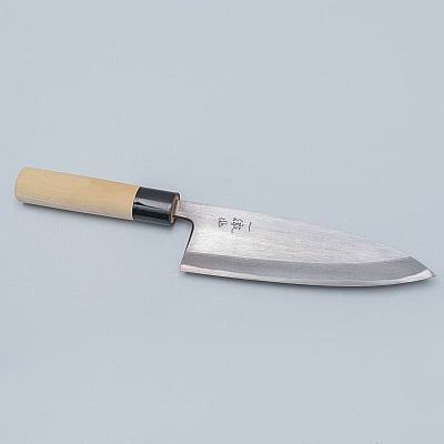 Ittetsu Uraoshi Hand Forged Shiro #2 Deba 18 cm