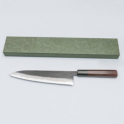 Munetoshi Blooming Iron Kurouchi Gyuto 24 cm