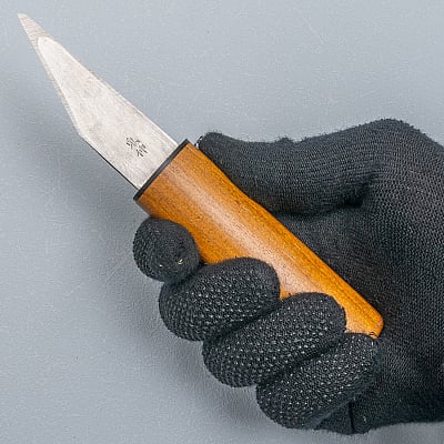 Kanetsune Kiridashi Kishin Knife Cherrywood