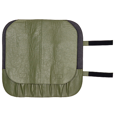 Kazoku Leather Knife Folder Olive 7 compartment