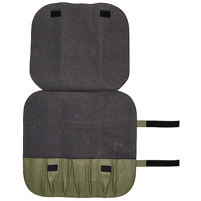 Kazoku Leather Knife Folder Olive 7 compartment