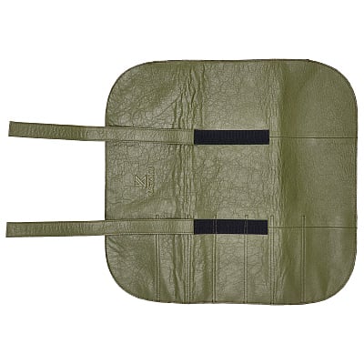 Kazoku Leather Knife Folder Olive 7 compartment