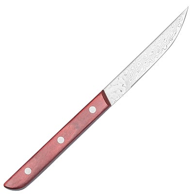 Kazoku AUS10 Damast Steak Knife Rood 11 cm