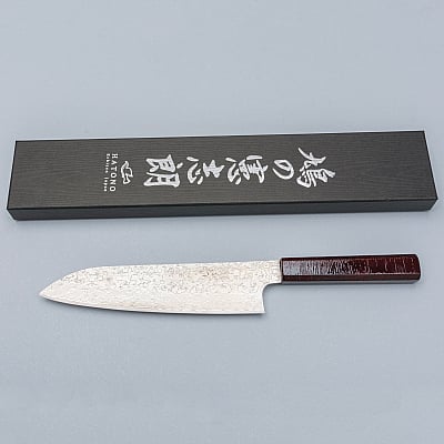 Kenshiro Hatono SG2 Damast Urushi (a3) Gyuto 21 cm