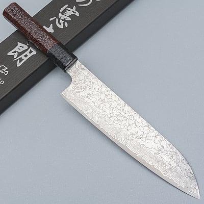 Kenshiro Hatono SG2 Damast Urushi Dark Gyuto 21 cm