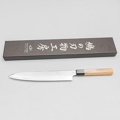 Kenshiro Hatono ZDP189 Oak Sujihiki 24 cm