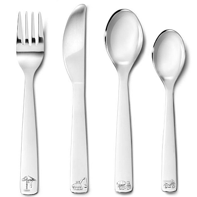 Zilverstad Children's Cutlery Construction Vehicles