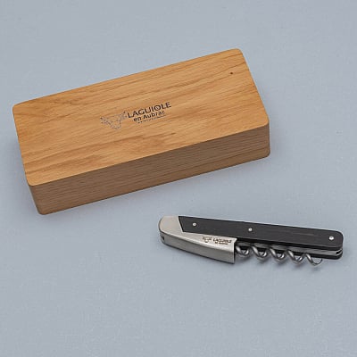 Laguiole en Aubrac Kelnersmes Andre & Michel Bras Ebbenhout