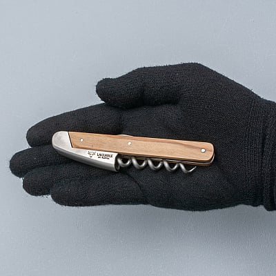 Laguiole en Aubrac Kelnersmes Andre & Michel Bras Olijfhout