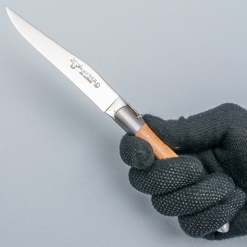 Laguiole and Aubrac Steak knives Olive wood 4piece Knivesworld.eu