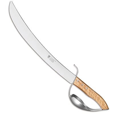 Laguiole champagne saber oak wood