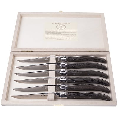 Laguiole Steakmessen Jean Dubost Wenge
