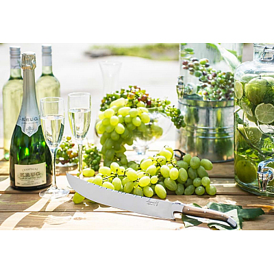 Laguiole Style de Vie Champagne Saber Olive Wood 