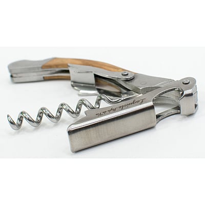 Laguiole Style de Vie Champagne saber + Waiter's Knife Olive Wood