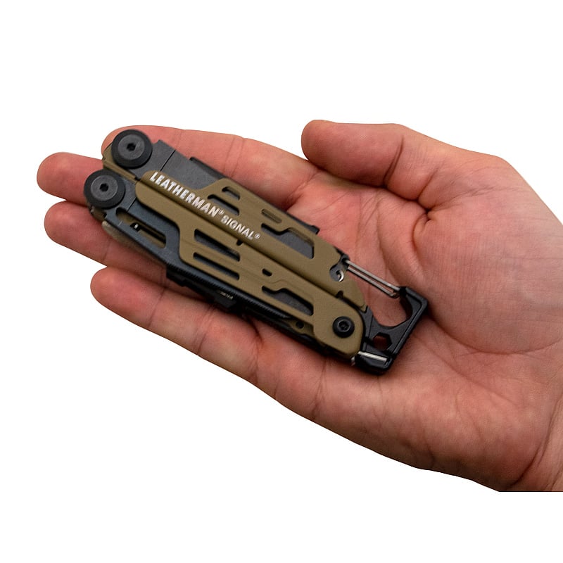 Leatherman Signal Coyote Multitool Free Engraved with Name and Logo