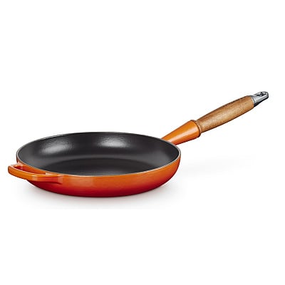 Le Creuset Signature Cast Iron Frying Pan Orange Red 24 cm 