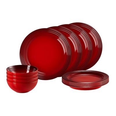 Le Creuset Serviesset 12-delig Kersenrood