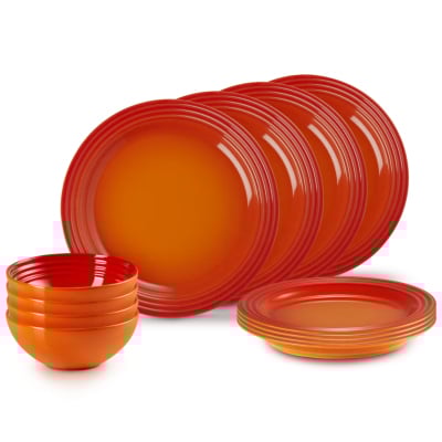 Le Creuset Serviesset 12-delig Oranjerood